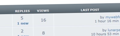 View Column Screenshot